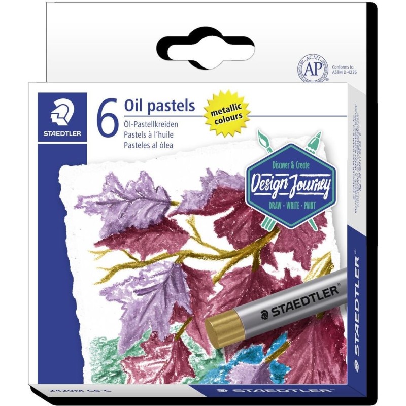 STAEDTLER Design Journey &Atilde;lpastelkreide Set metallic 6er retail