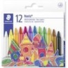 STAEDTLER CERAS NORIS 220 COLORES BRILLANTES ESTUCHE DE 12 SURTIDOS