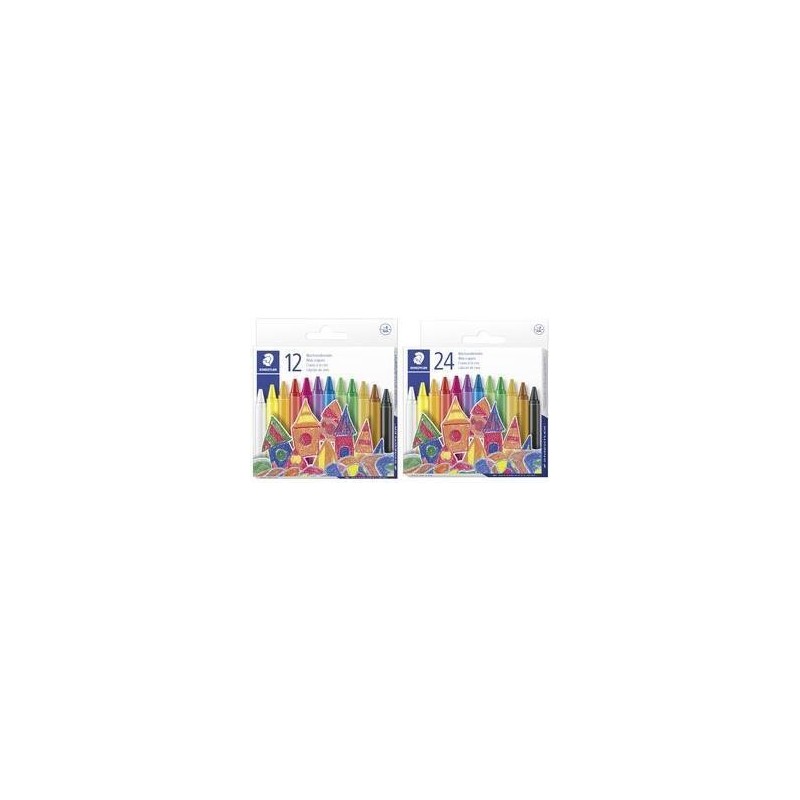 STAEDTLER CERAS NORIS 220 COLORES BRILLANTES ESTUCHE 24 SURTIDOS