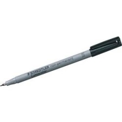 STAEDTLER Folienstifte Lumocolor S, Wl, schwarz, 10er 0.4 mm Schwarz