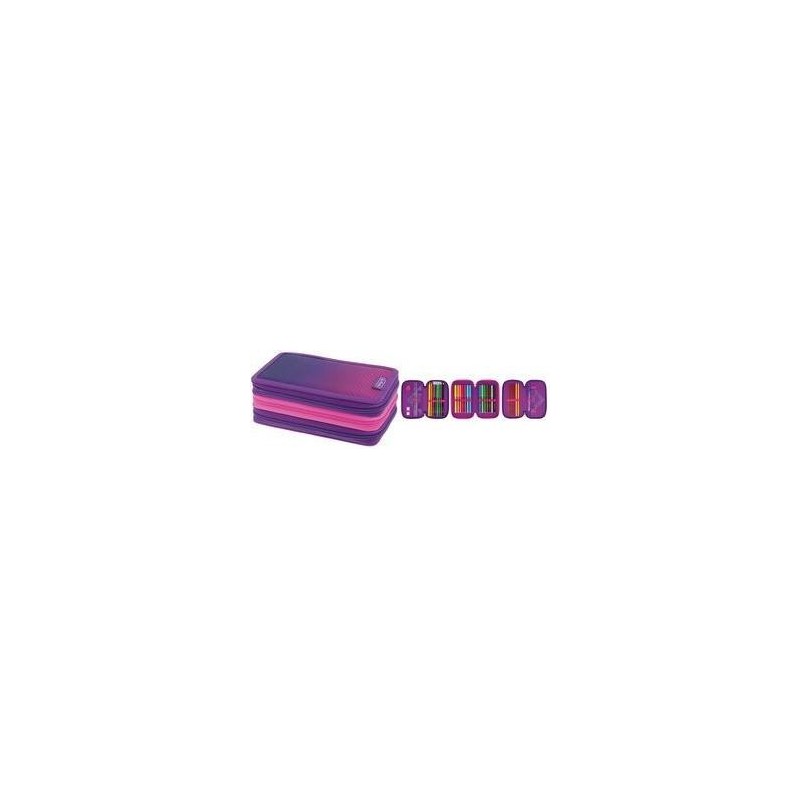 TriCase 31 pezzi Dip Dye rosa/viola