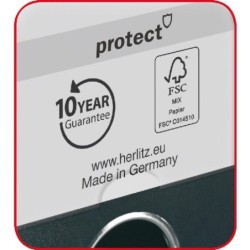 Herlitz Ordner maX.file protect A4 8cm carib.turq. Einstecks