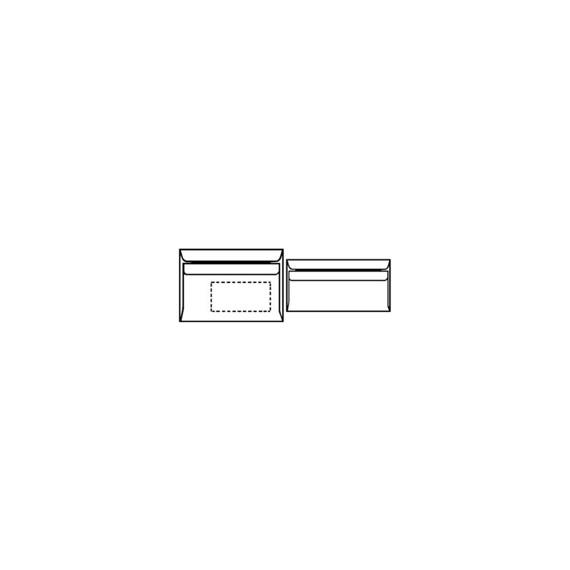 Herlitz Briefumschlag DL selbstklebend m.Fenster 100er Pack