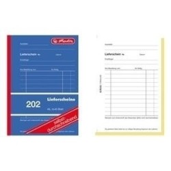 herlitz Formularbuch Lieferschein mit Empfangsschein 883512 DIN A5 2x