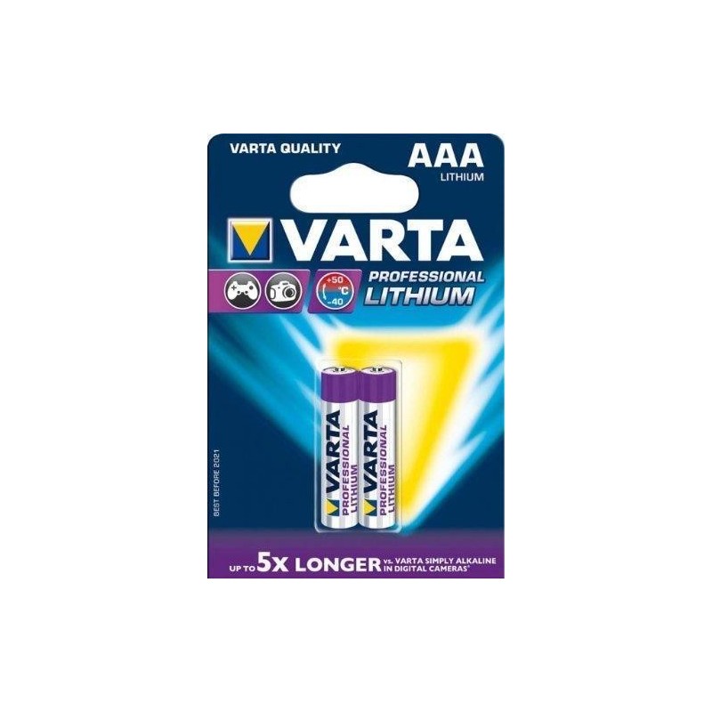 VARTA Professional Ultra Lithium Batterie Micro AAA FR03 2er Blister