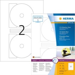 HERMA CD-Etiketten CD-Etik. Maxi, &Atilde; 116 mm 4460 wei&Atilde;