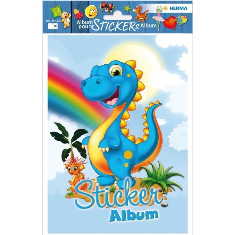 HERMA Sticker Sammelalbum f&Atilde;&Acirc;&frac14;r Kids Dinos A5