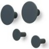 Blomus Wandhaken, Set 4 tlg., gunmetal