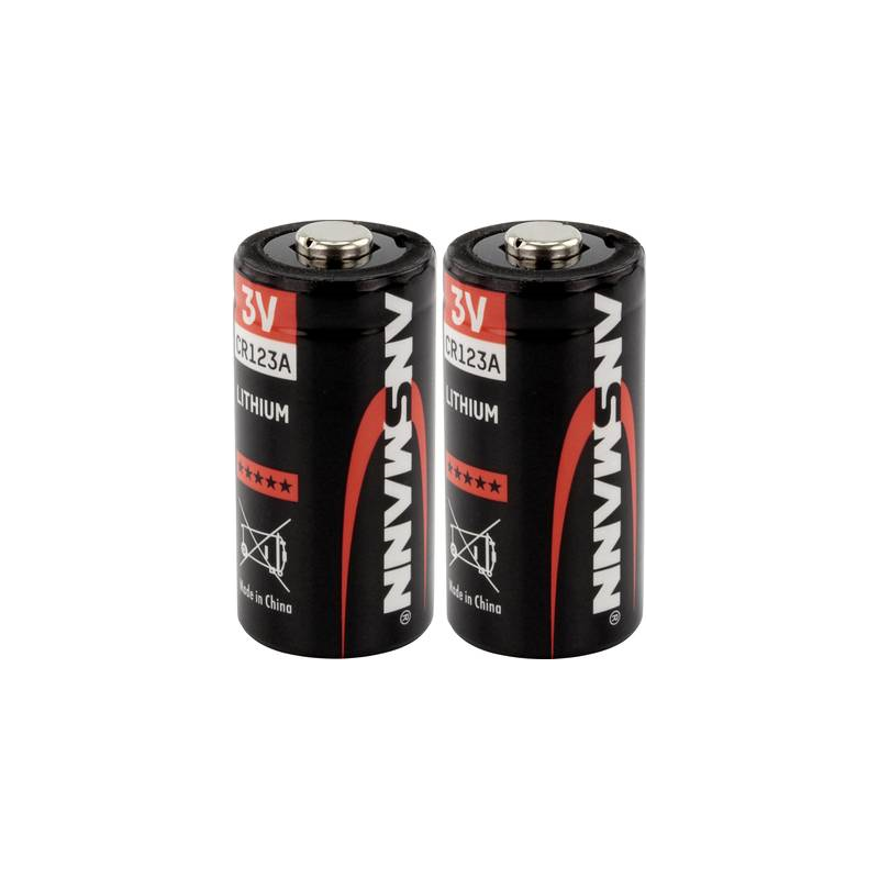 Batterie CR123A ANSMANN Lithium 2er 3V CR123A Lithium 2 St&uuml;ck