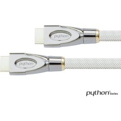 Python HDMI 2.0 Kabel 1m Ethernet 4K*2K UHD vergoldet OFC wei&szlig;