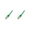 Cavo patch DIGITUS 5e 0,5 m verde CAT5e, U/UTP, 2xRJ45, PVC, CU