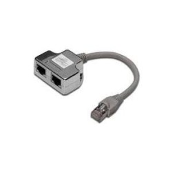 SDOPPIATORE SCHERMATO DIGITUS PER CAT 5E PER 2 LINEE RJ45