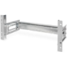 Supporto guida DIN 4U, 178x483x223 mm, galvanized incl. din rail, var