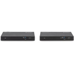 Estensore KVM HDMI HDBadeT DIGITUS 150 m/4K/60 Hz/USB 2.0/PoC/IR/nero