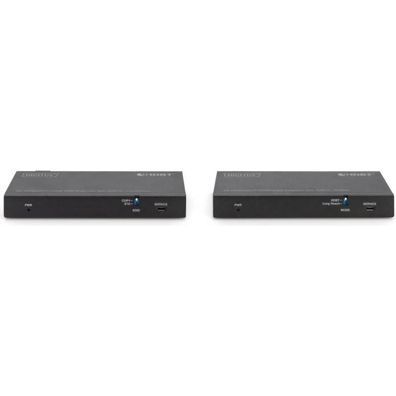 Estensore KVM HDMI HDBadeT DIGITUS 150 m/4K/60 Hz/USB 2.0/PoC/IR/nero