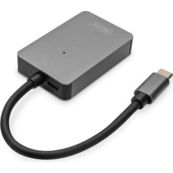 Lettore di schede USB-C DIGITUS 2 porte UHS-II SD4.0/TF4.0/300 Mb/s