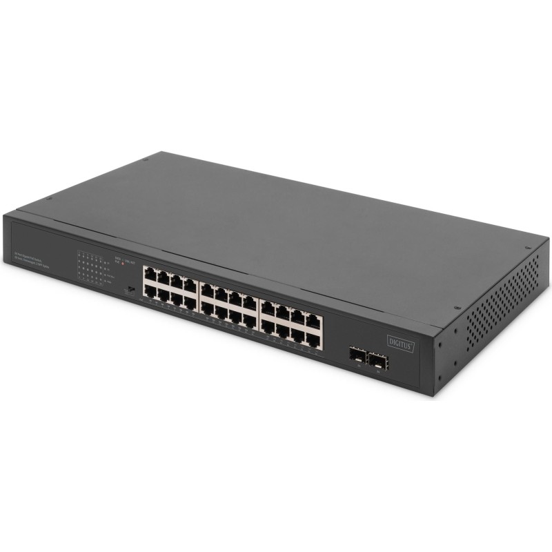 24 PORT GBE SWITCH 19ZOLL - 2-PORT GIGABIT SFP UNMANAGED