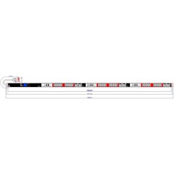 Bachmann Steckdosenleiste ALU 1HE 24xC13 6xC19 6xLS moni