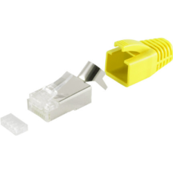 Helos RJ45 Stecker Set, gelb, VPE 10