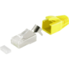 Helos RJ45 Stecker Set, gelb, VPE 10