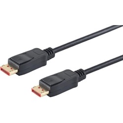 DisplayPort (ST-ST) 1m 8K 120Hz DP1.4 vergoldet Black