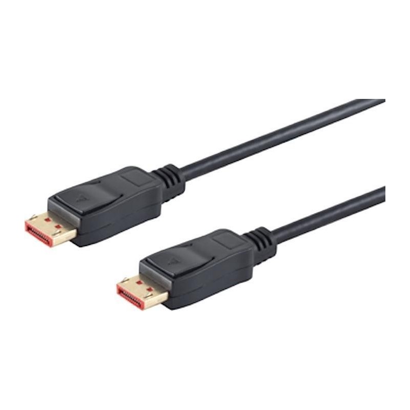 DisplayPort (ST-ST) 1m 8K 120Hz DP1.4 vergoldet Black