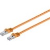 Patchkabel S/FTP Cat 7 orange 0,5m