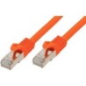 Patchkabel S/FTP Cat 7 orange 10,0m