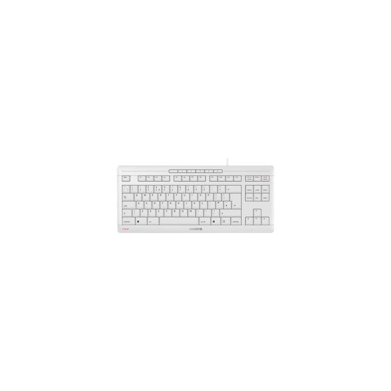 CHERRY STREAM KEYBOARD TKL tastiera USB QWERTY Inglese Bianco CHERRY