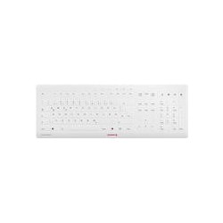 CHERRY STREAM PROTECT Kabellose Tastatur, wei&szlig;