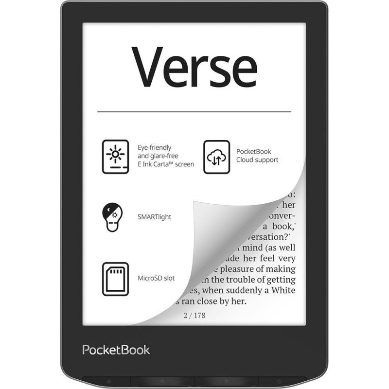 PocketBook Verse eReader mist grey mit 212 DPI 8 GB