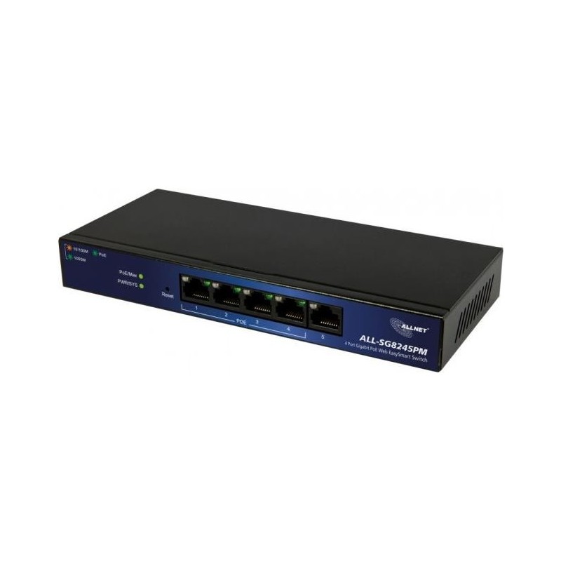 Switch Allnet 5 porte 10/100/1000TX 4x POE 8023at