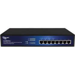 Switch Allnet 8 porte 10/100/1000TX 2x PoE o 4x PoE 19" senza vento