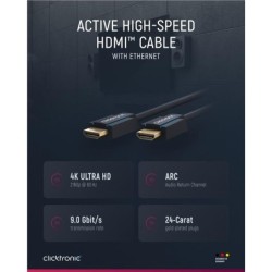 Active HDMI Cable w/Eth. M/M. Blue 20m Factory Sealed