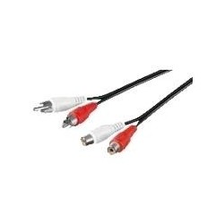 CAVO AUDIO VIDEO 2 CONNETTORI RCA MASCHIO/FEMMINA MT 10