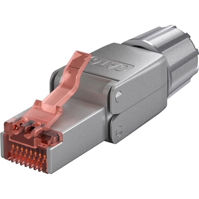 Connettore RJ45 schermato STP CAT 6 per assemblaggio sul campo - per 