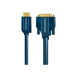 ClickTronic Casual Series Videokabel HDMI / DVI 3m