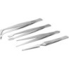 Tweezer set 4 pcs. - stainless version