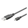 CAVO DI CONNESSIONE MICRO USB 2.0 &quot;B&quot; MT. 0,6 SCHERMATO NERO