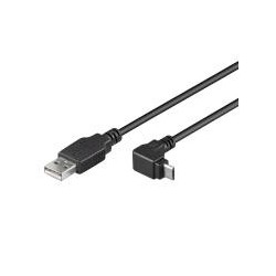 CAVO MICRO USB CONNETTORE 90 GRADI MT 180