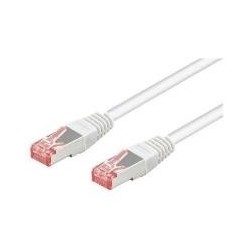 Cavo patch RJ45 CAT6 1,5 m bianco S/FTP 2x RJ45, PiMF, bianco, CCA