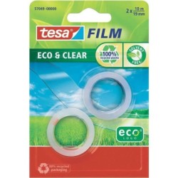 tesafilm eco&amp;clear Rolle 10m 19mm Blister 2St.