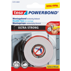 Tesa Powerbond Ultra Strong Dobbeltsidet tape