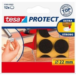 Filtpuder tesa hvide &Atilde;&Euml;22mm 12stk/pak - (12 stk.)