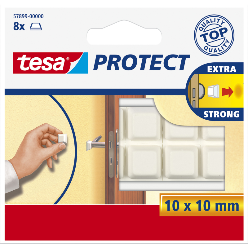 tesa Protect Schutzpuffer quadratisch 10 x 10mm wei&Atilde; 8St.