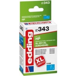 cartuccia per stampante edding EDD-343 ciano compatibile con HP 951XL