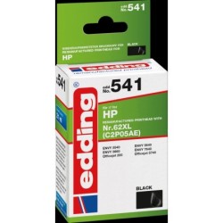 cartuccia per stampante edding EDD-541 nera compatibile con HP 62XL (