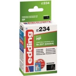 cartuccia per stampante edding EDD-234 nera compatibile con HP 337 (C