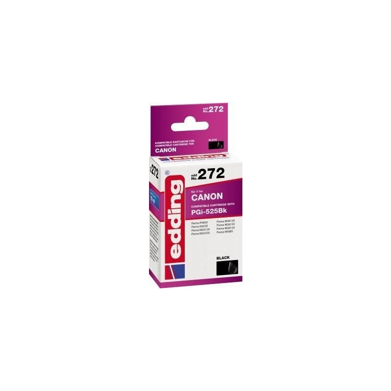 cartuccia per stampante edding EDD-272 nera compatibile con Canon PGI