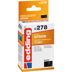 cartuccia per stampante edding EDD-278 nera compatibile con EPSON T12